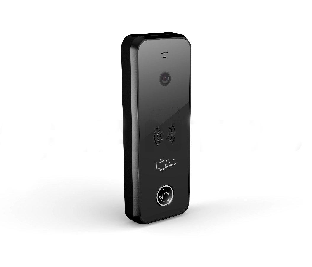 Вызывная панель видеодомофона Ipanel 2 WG Tantos со встроенным считывателем с контроллером 3 в 1 черная пластик